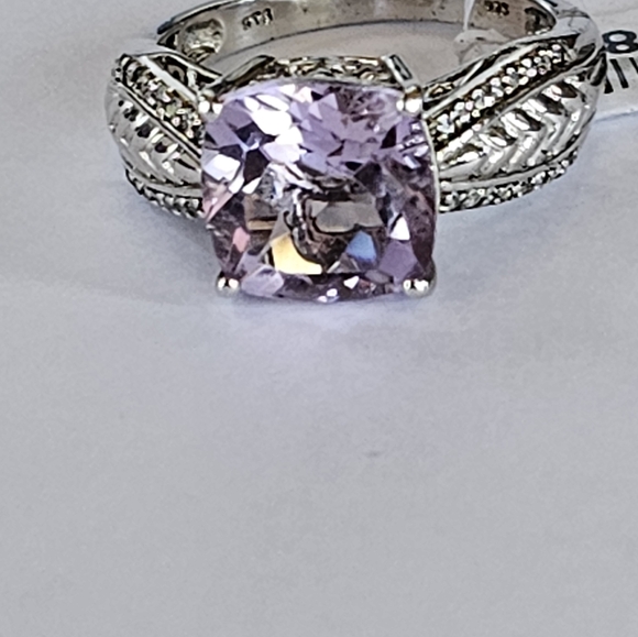 Rose De France Amethyst Ring in Sterling Silver Sz 10 💜 NWT - Picture 9 of 14